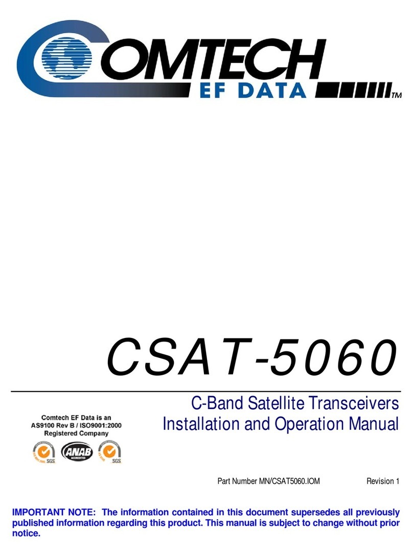 Comtech EF Data CSAT-5060 Manual de usuario