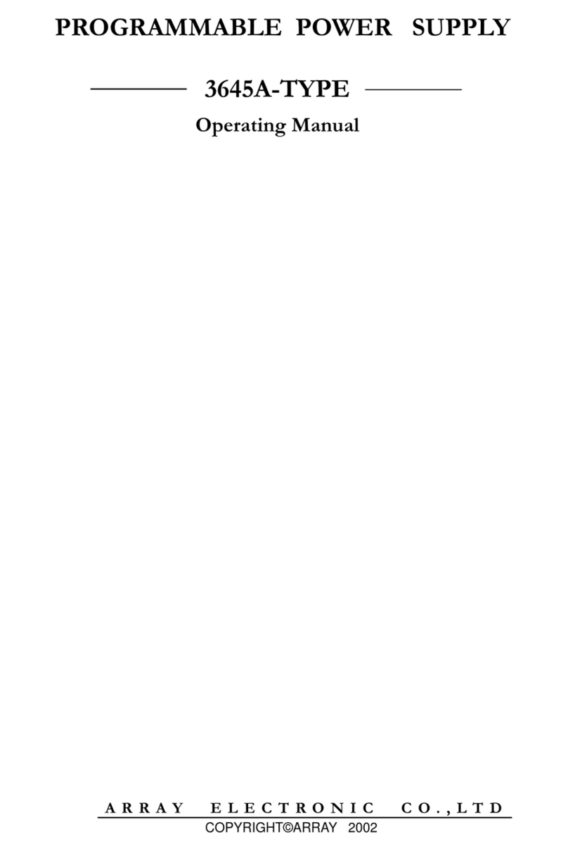 Array electronic 3645A-TYPE Manual de usuario