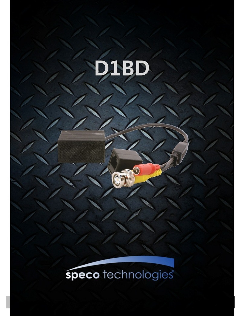 Speco D1BD Manual de usuario