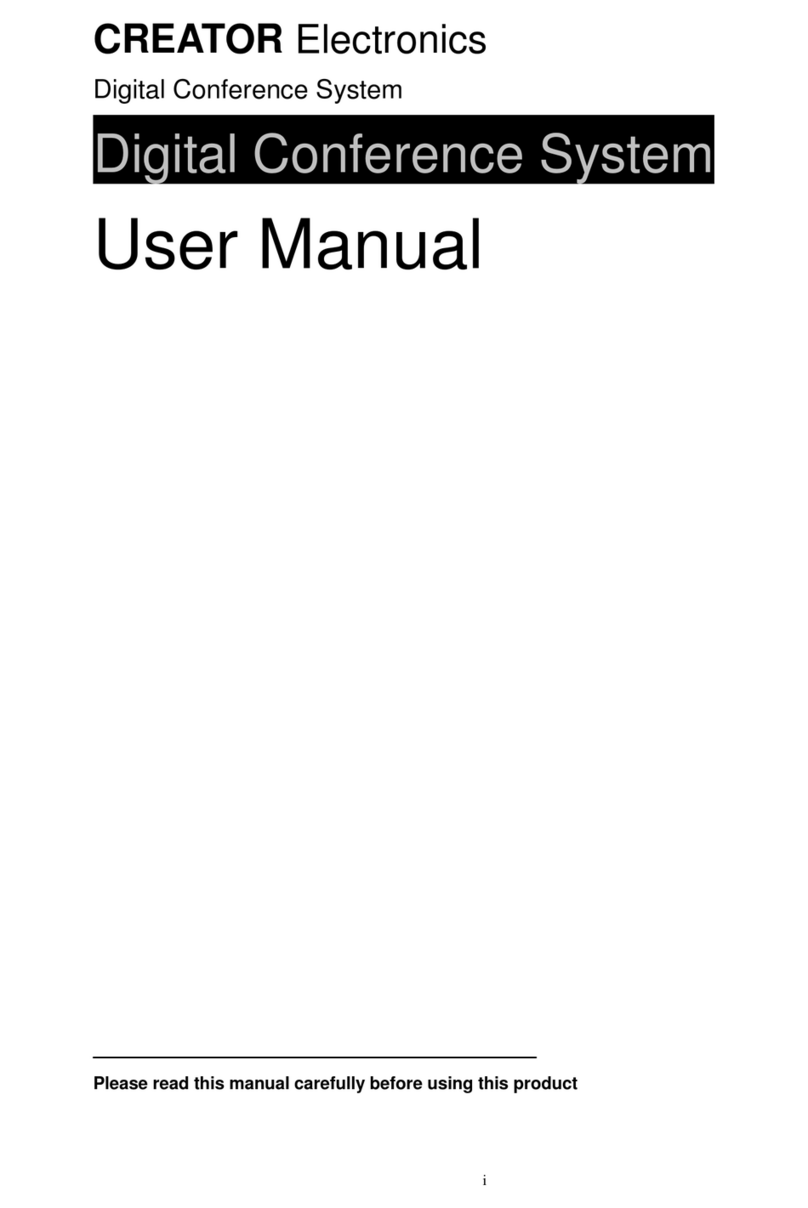 Creator Electronics Digital Conference System Manual de usuario