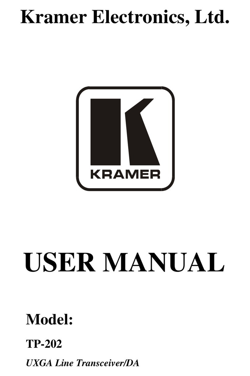 Kramer TP-202 Manual de usuario