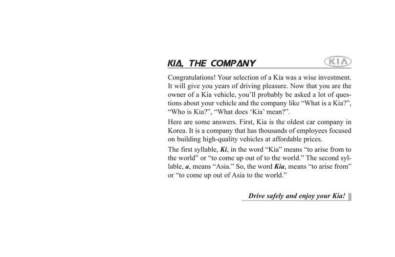 Kia Automobile Manual de usuario