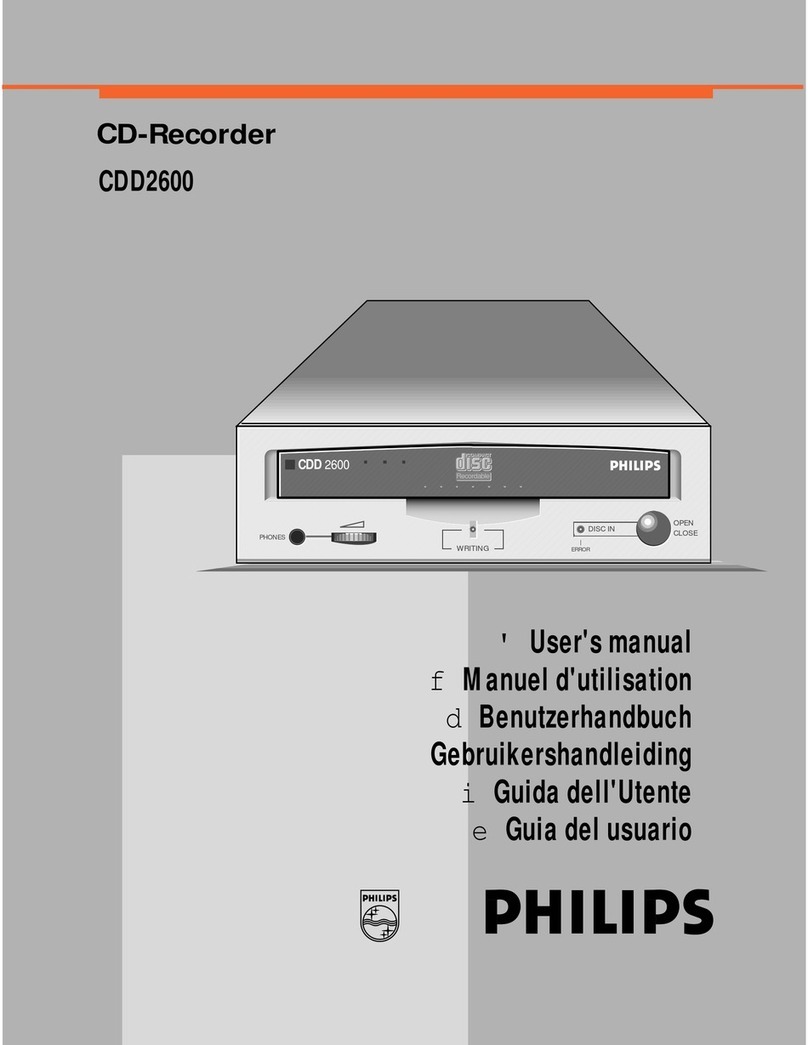 Philips CDD260 Manual de usuario