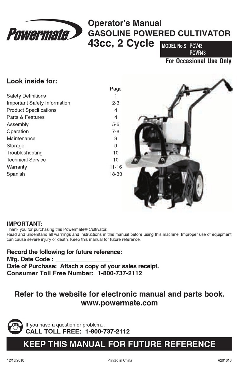 Powermate PCV43 Manual de usuario