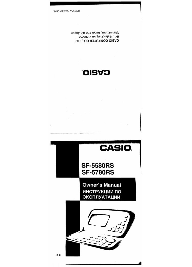 Casio SF-5580RS Manual de usuario