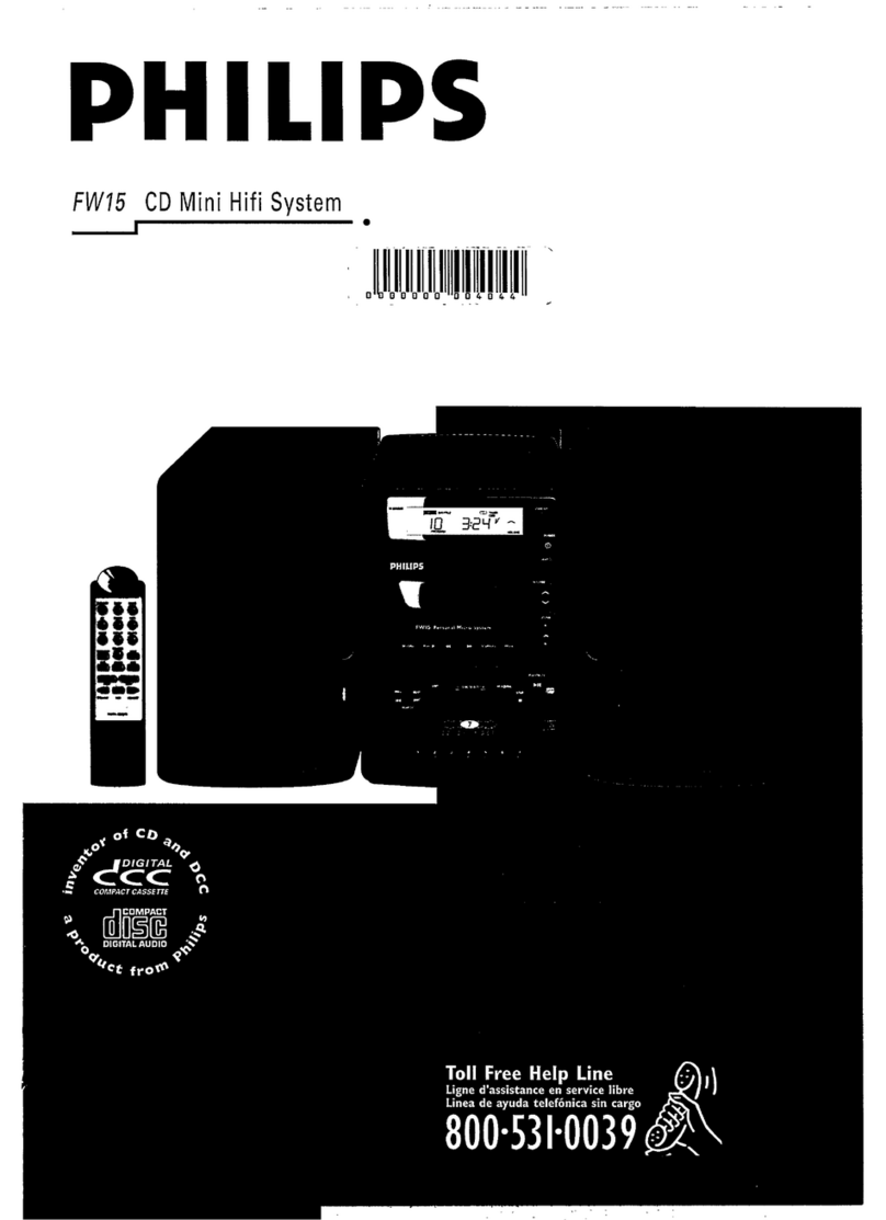 Philips FW15 Manual de usuario Philips FW15 Manual de usuario