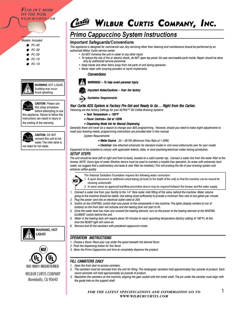 Curtis PC-4D Guía del usuario