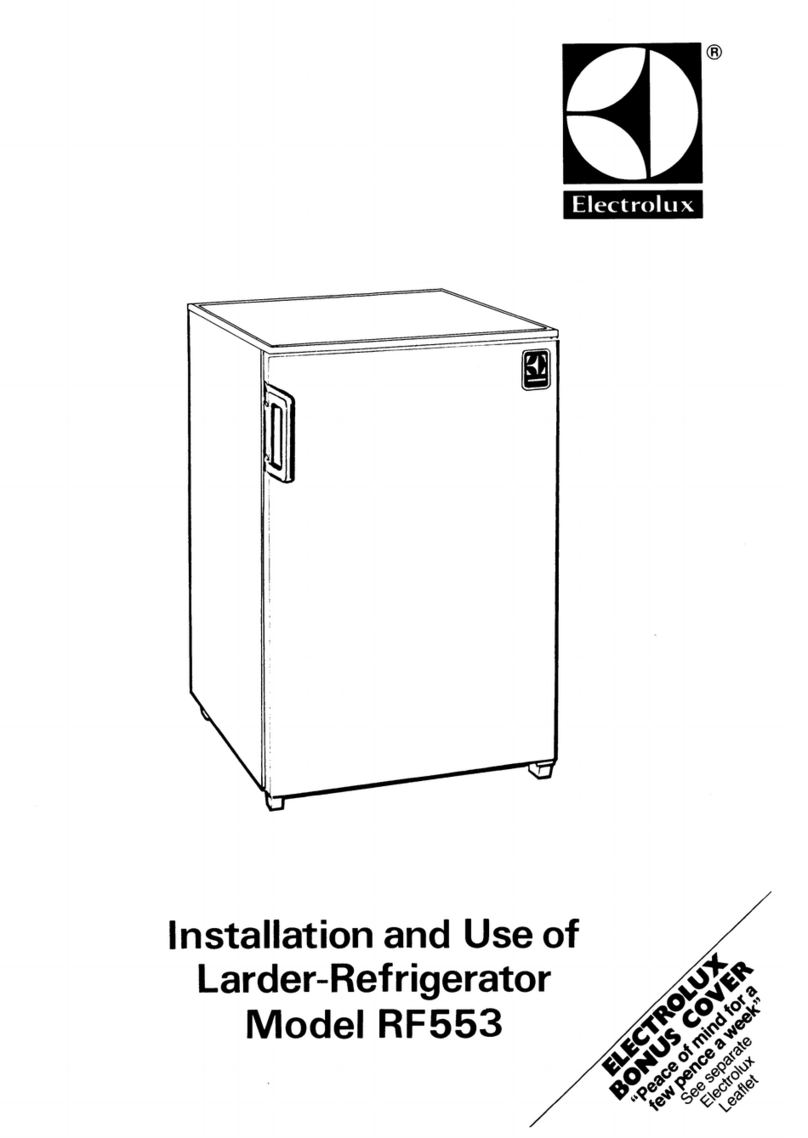 Electrolux RF553 Manual de funcionamiento