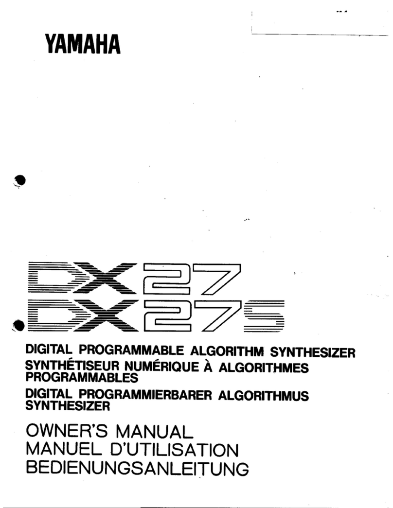 Yamaha DX27 Manual de usuario