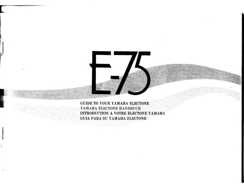 Yamaha Electone E-75 Manual de usuario Yamaha Electone E-75 Manual de usuario
