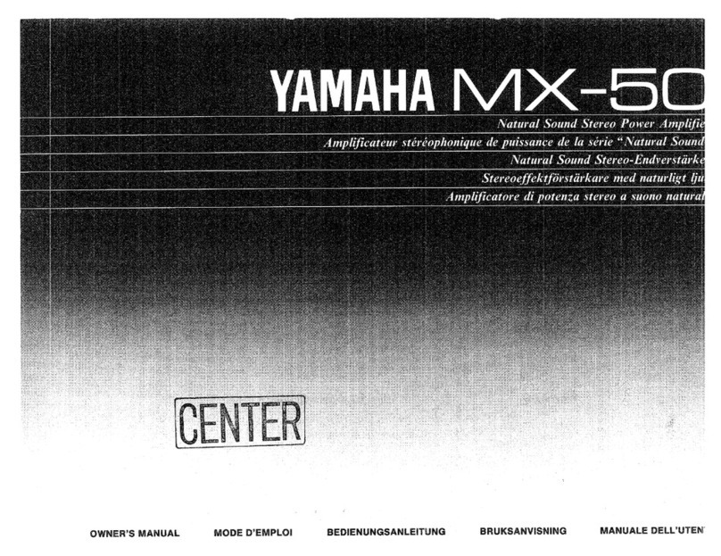 Yamaha MX-50 Manual de usuario