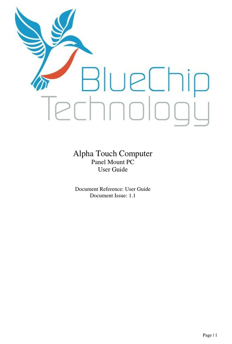BlueChip Alpha Touch Computer Manual de usuario