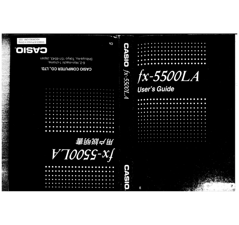 Casio fx-5500LA Manual de usuario