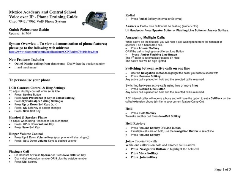 Cisco 7942 Manual de usuario