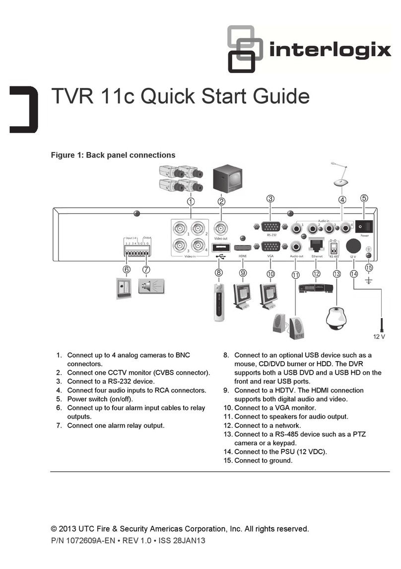 Interlogix TVR 11c Manual de usuario