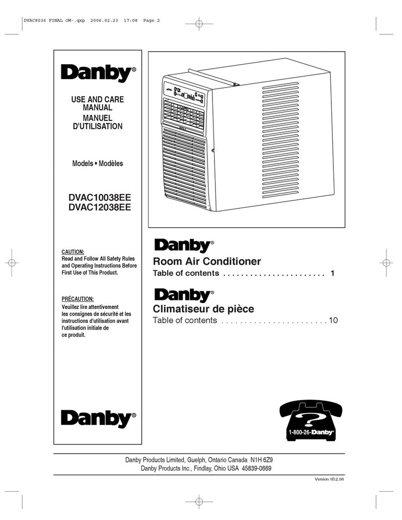 Danby DVAC10038E Manual de usuario