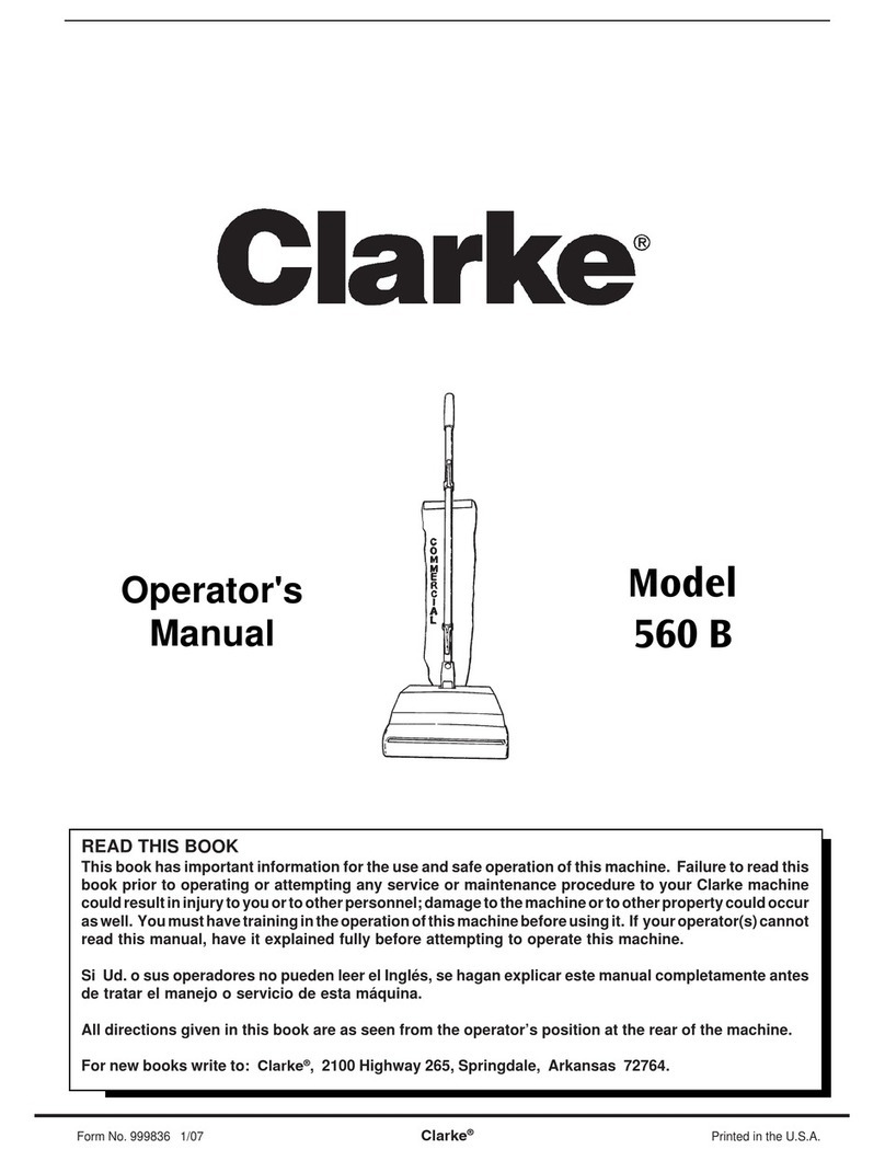 Clarke 560 B Manual de usuario