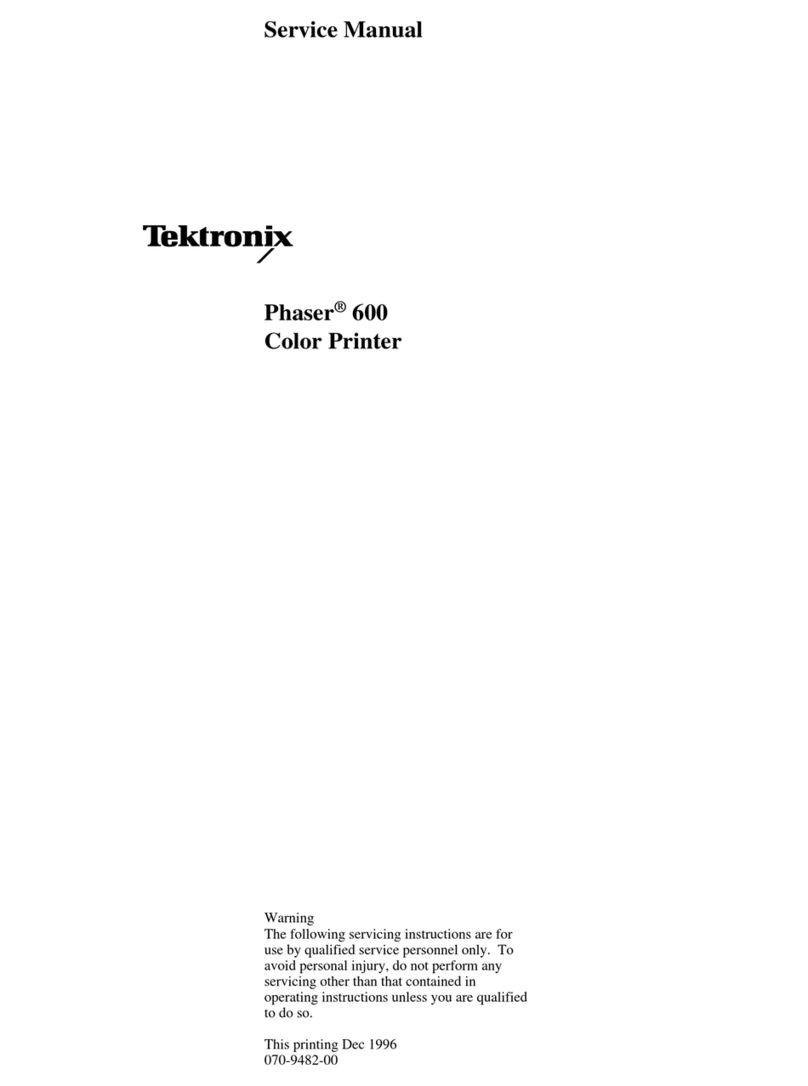 Tektronix Phaser 600 Manual de usuario