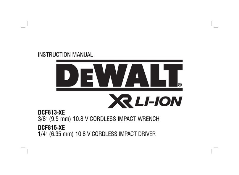 DeWalt DCF813-XE Manual de usuario