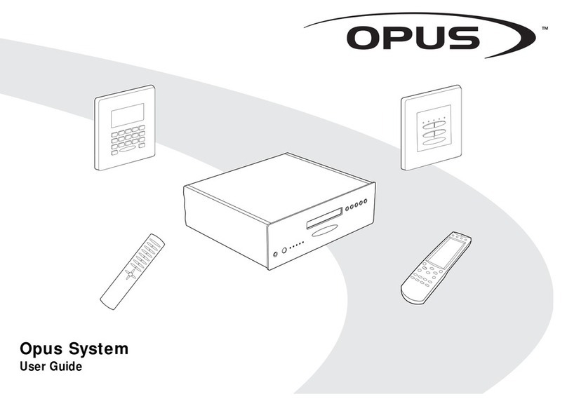 Opus 500 system Manual de usuario