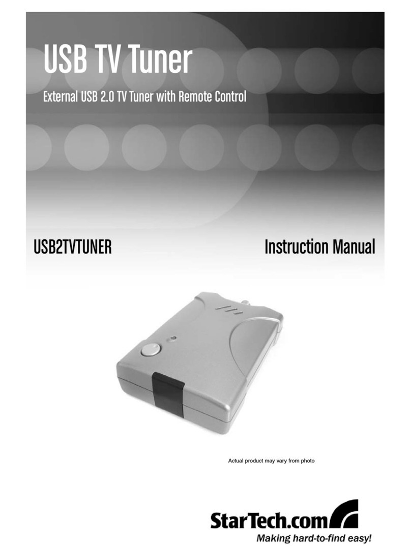 StarTech.com USB2TVTUNER Manual de usuario