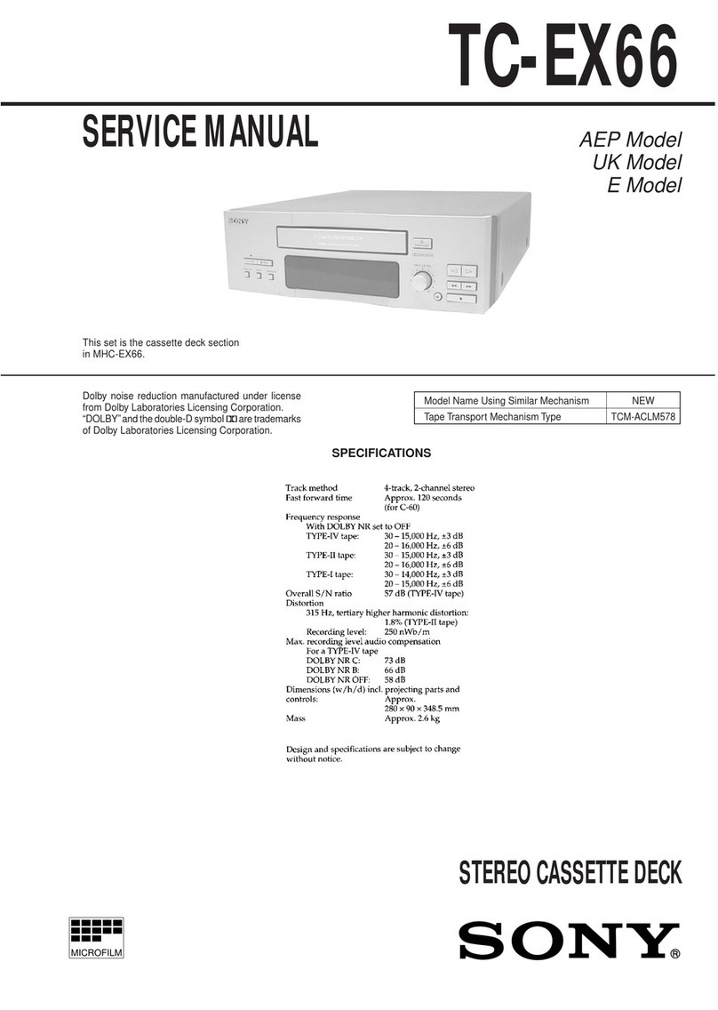 Sony TC-EX66 Manual de usuario
