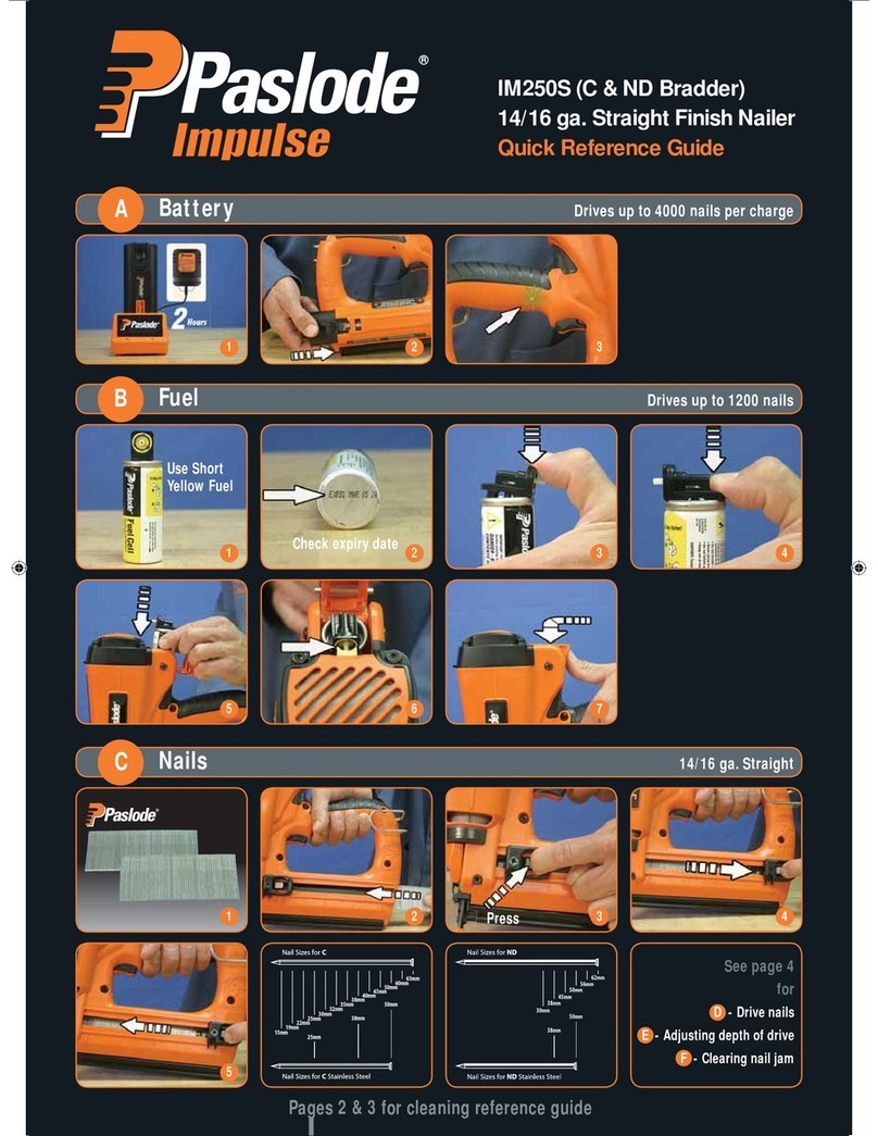 Paslode IM250S Manual de usuario