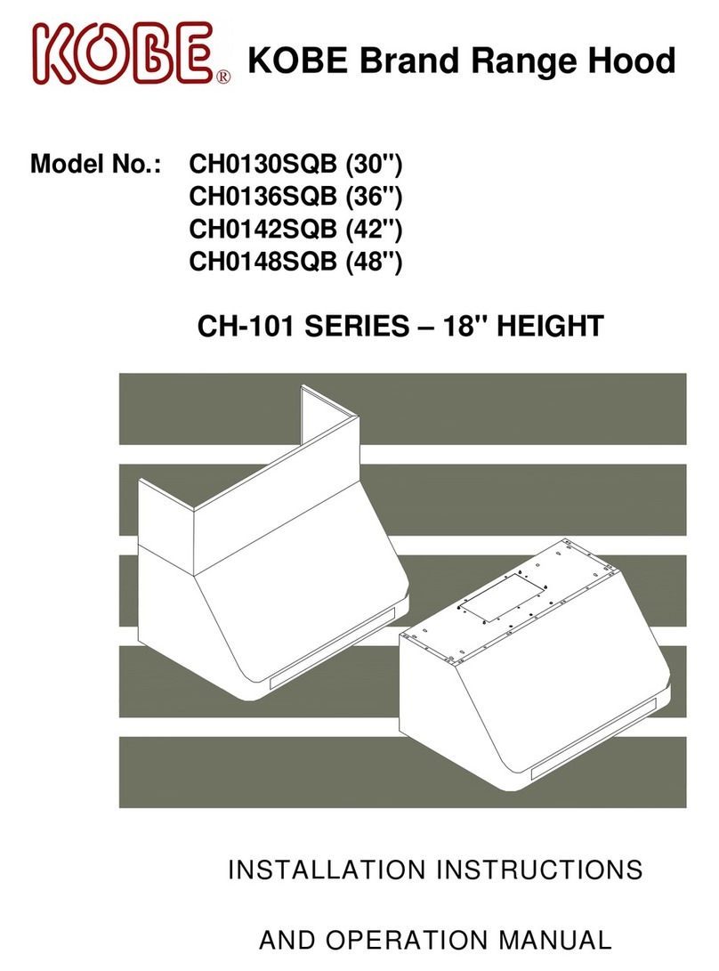 KOBE CH0130SQB Manual de usuario