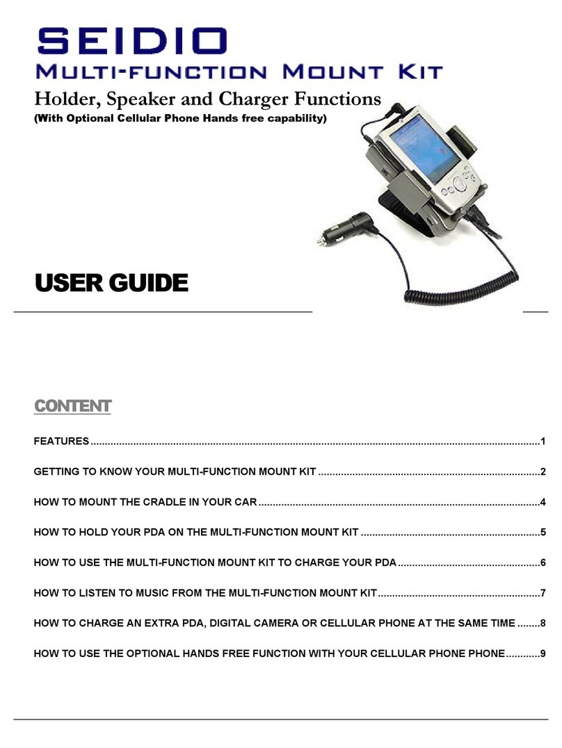 Seidio MULTI-FUNCTION MOUNT KIT Manual de usuario