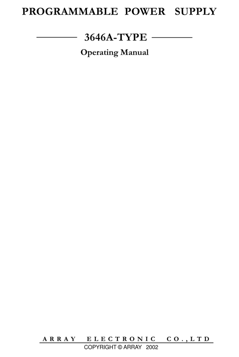 Array electronic 3646A Manual de usuario