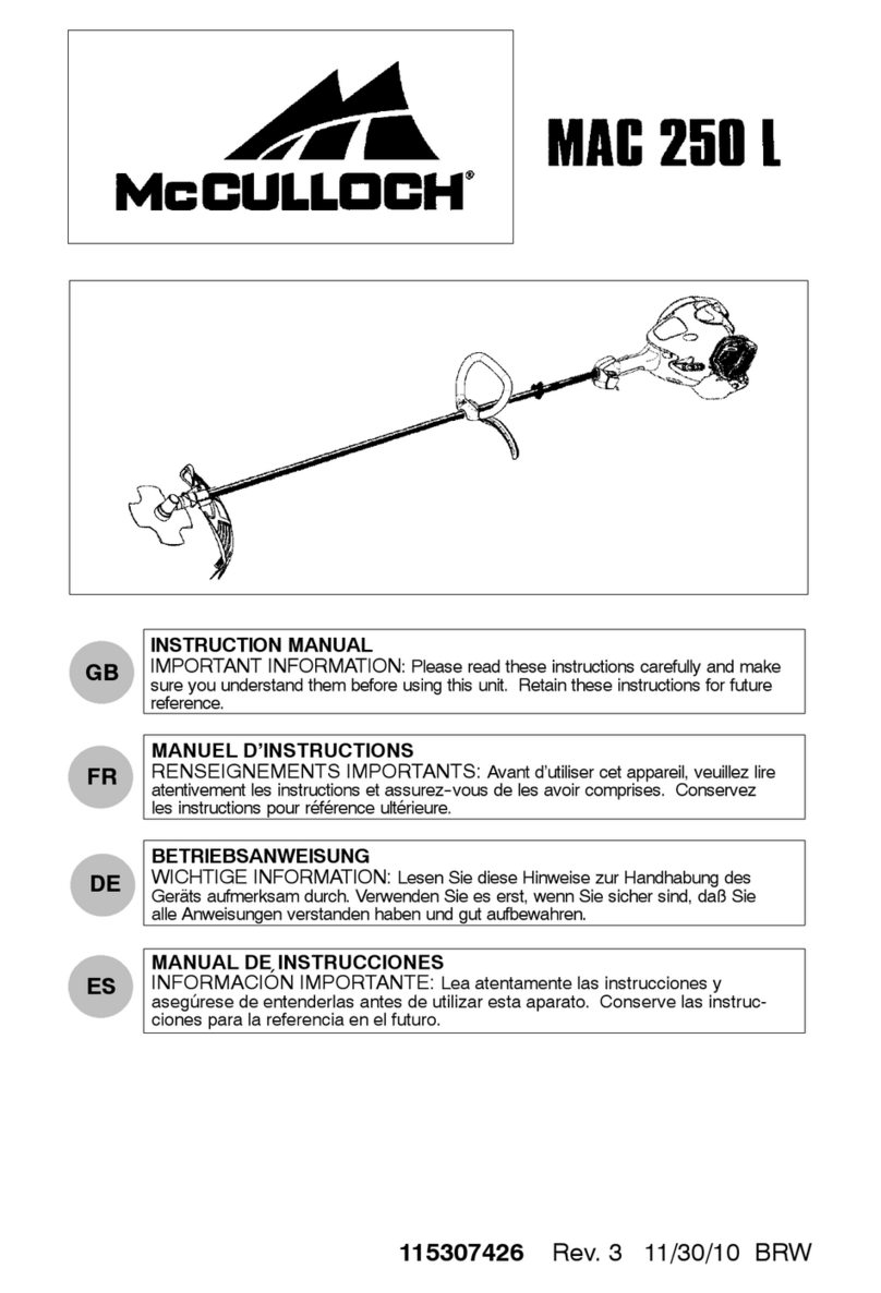 McCulloch MAC 250 L Manual de usuario