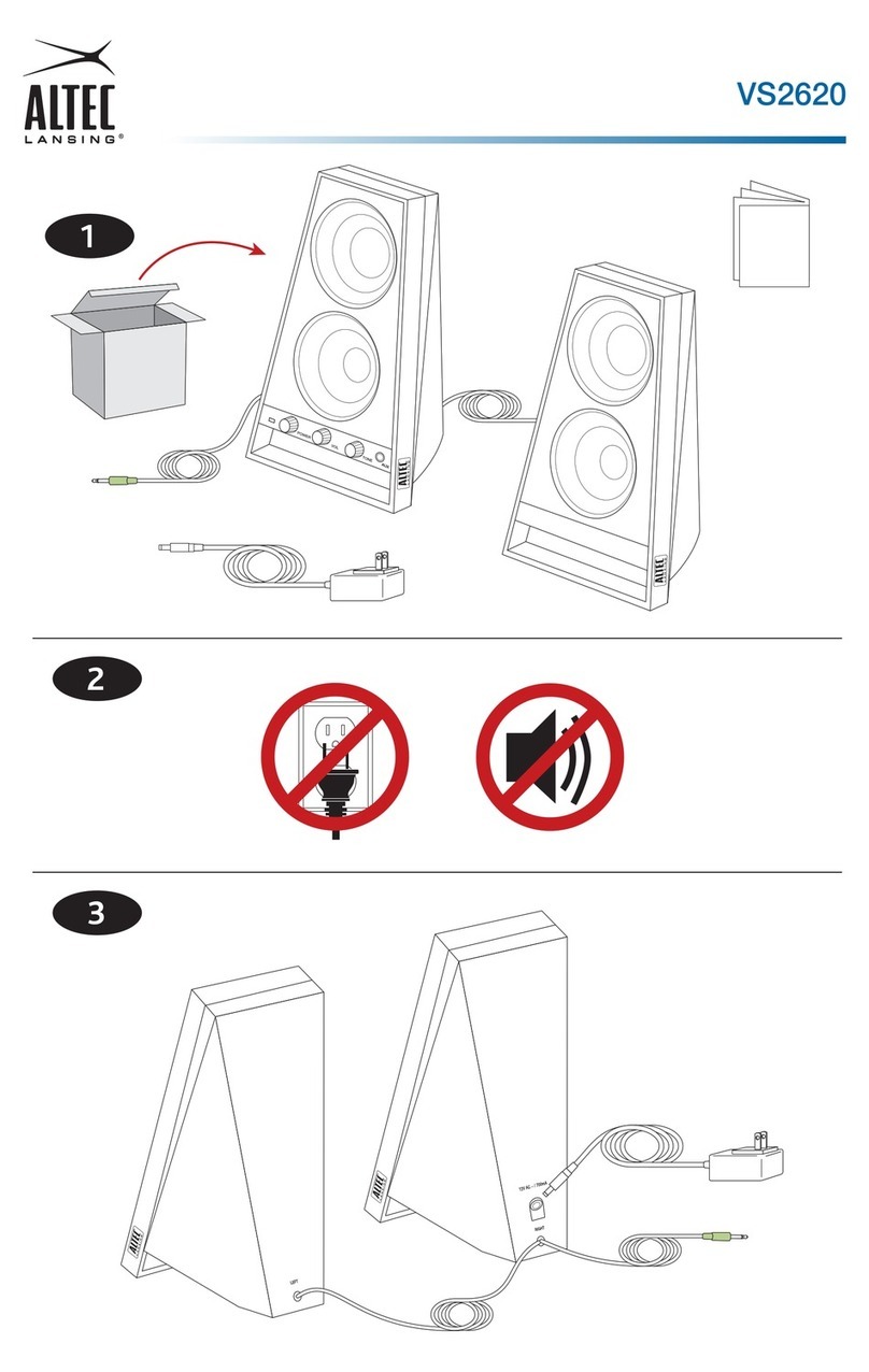Altec Lansing VS2620 Manual de usuario