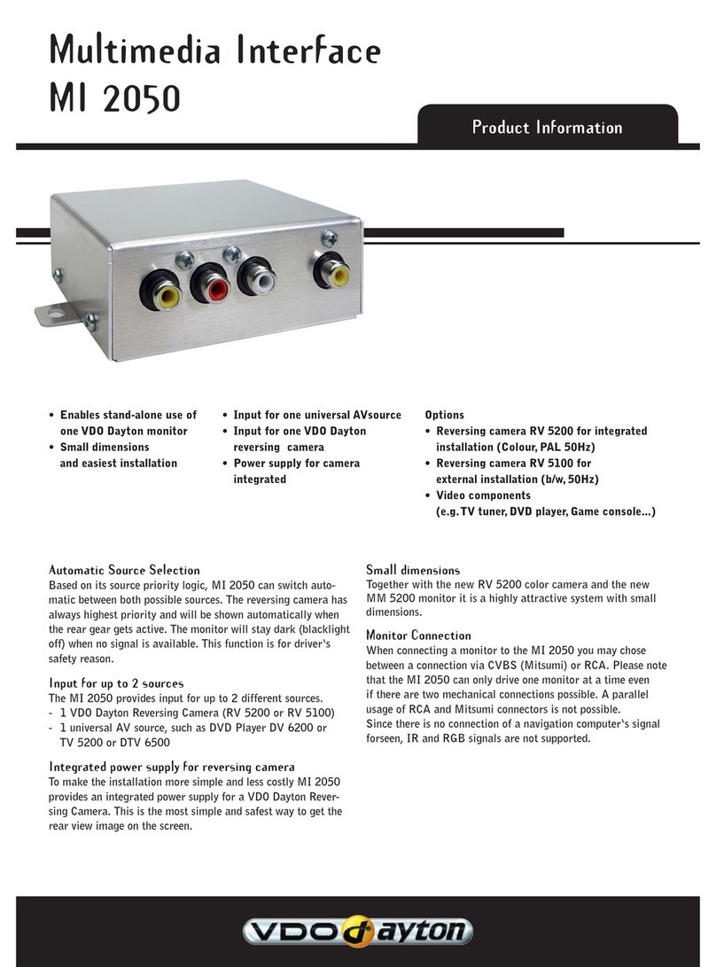 VDO MI 2050 Manual VDO MI 2050 Manual