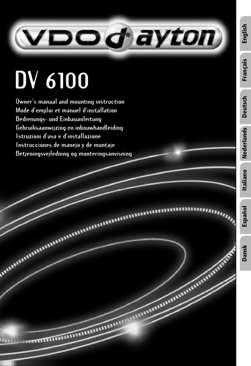 VDO DV 6100 Instrucciones de instalación