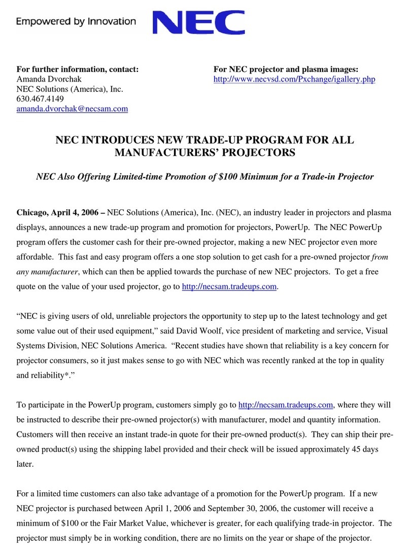 NEC POWERUP RELEASE FINAL Manual de usuario