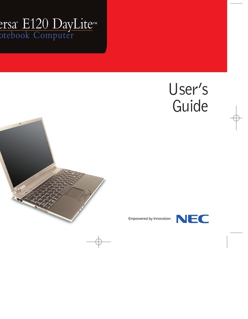 NEC VERSA DAYLITE E120 Manual de usuario