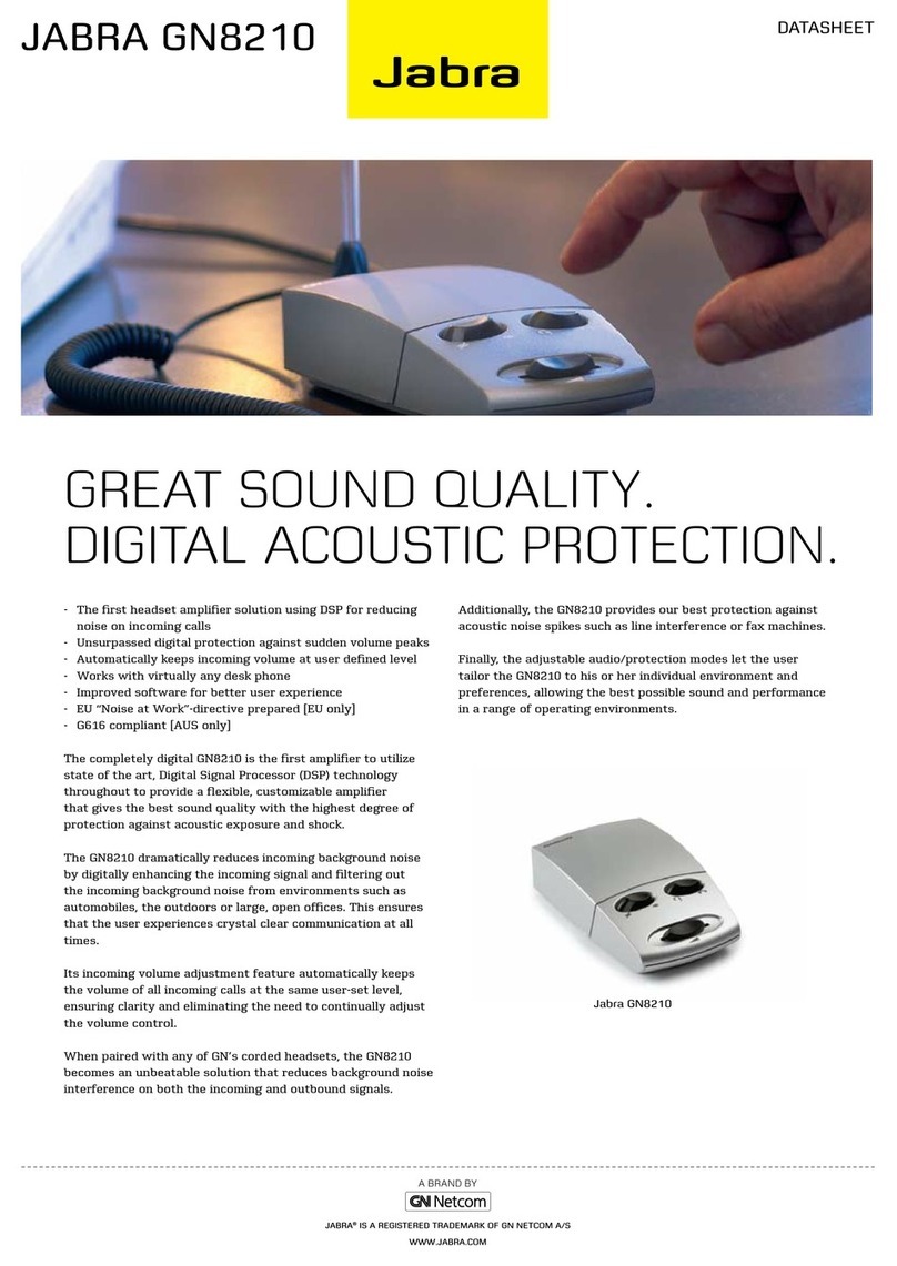 Jabra GN8210 - DATASHEET 2 Manual de usuario