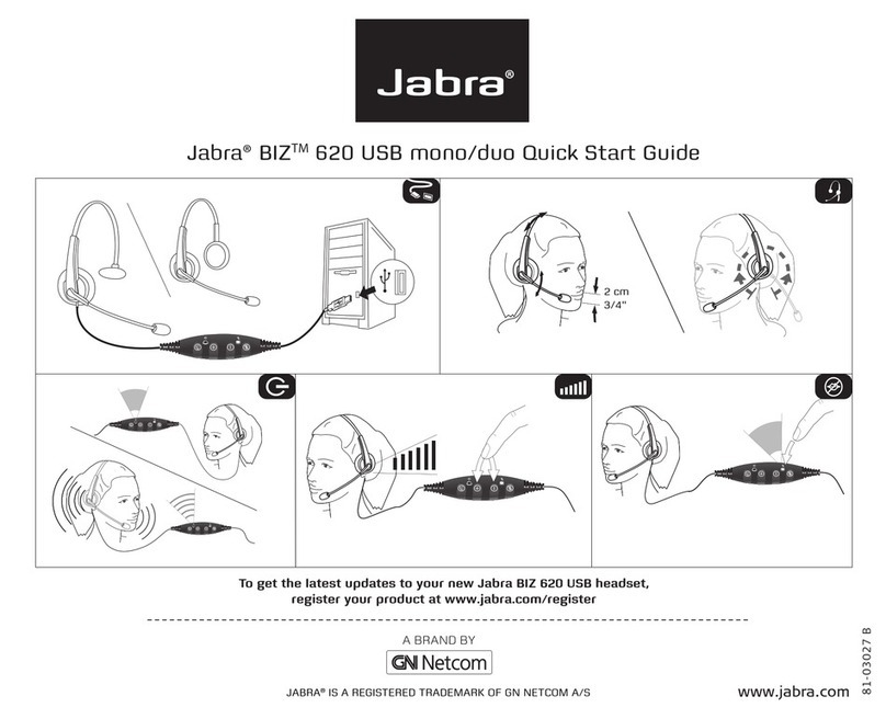 Jabra 620 USB Manual de usuario Jabra 620 USB Manual de usuario