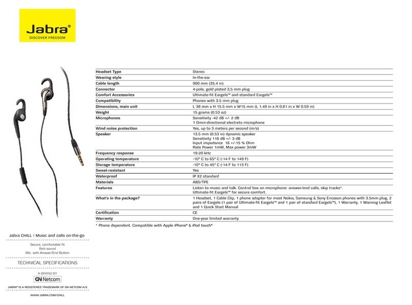 Jabra CHILL Manual de usuario