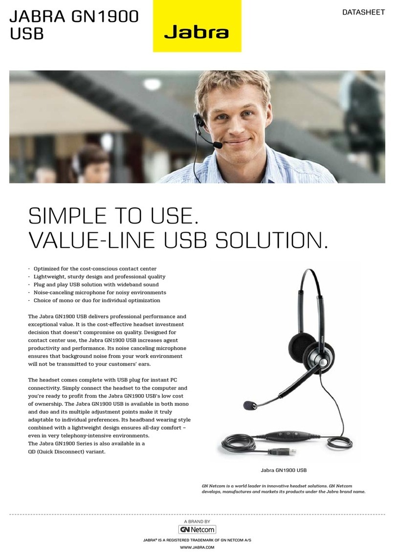 Jabra GN1900 USB Manual de usuario