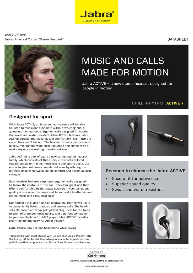 Jabra ACTIVE Manual de usuario
