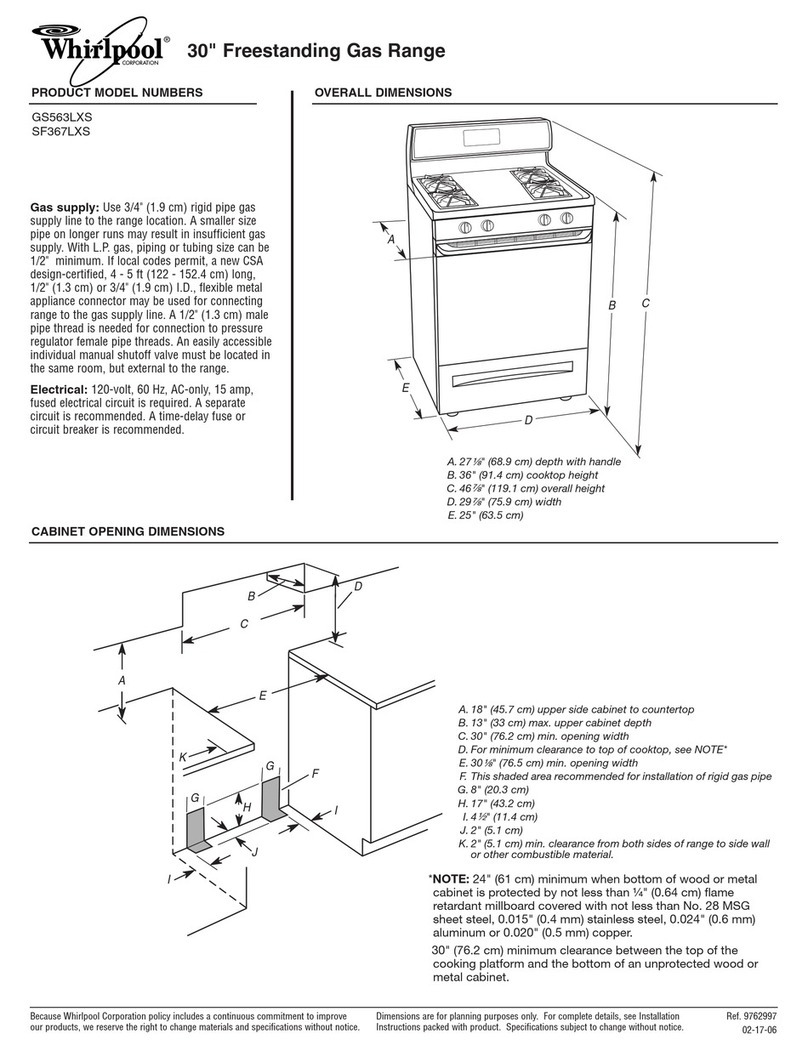 Whirlpool GS563LXS Manual del propietario