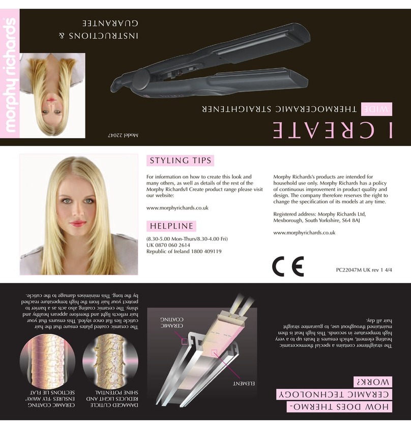 Morphy Richards IB22047 Hoja de información del producto