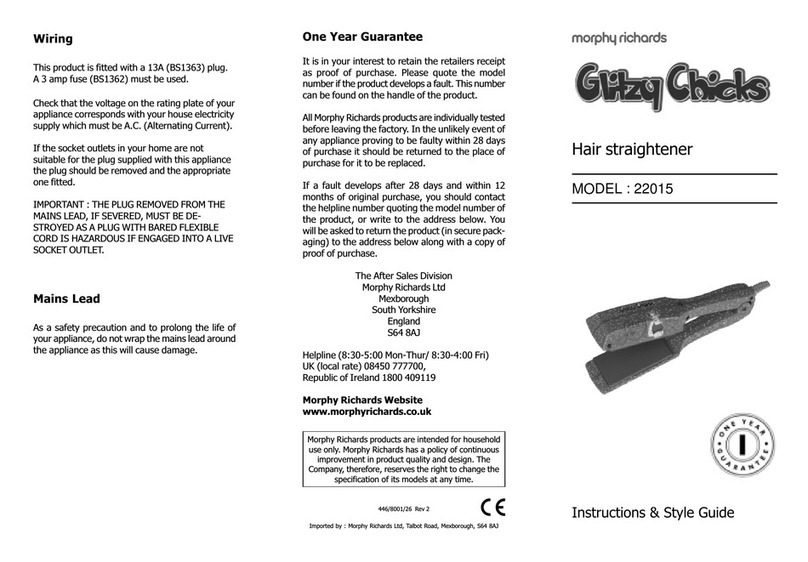 Morphy Richards IB22015 Manual de usuario