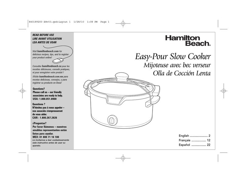 Hamilton Beach 33255 Manual del propietario