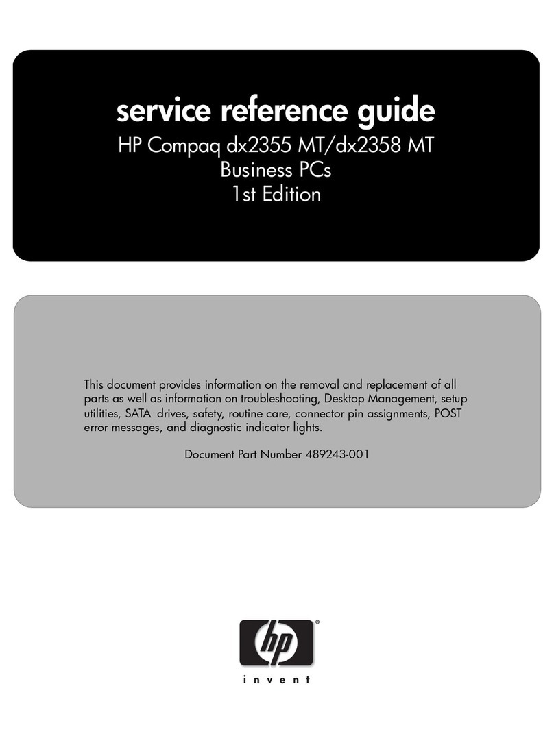 HP dx2358 - Microtower PC Manual de usuario