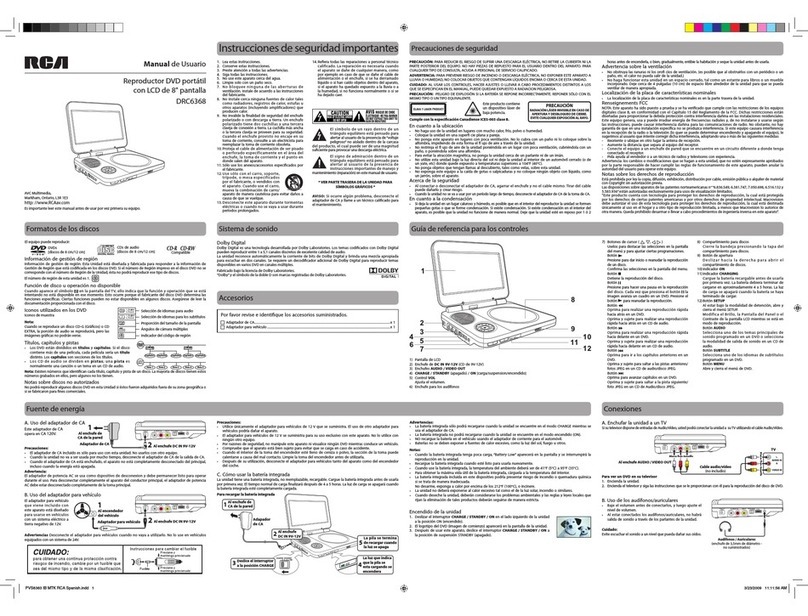 RCA DRC6368 Manual de instrucciones