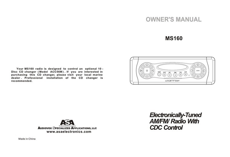 Audiovox MS160 Manual de usuario