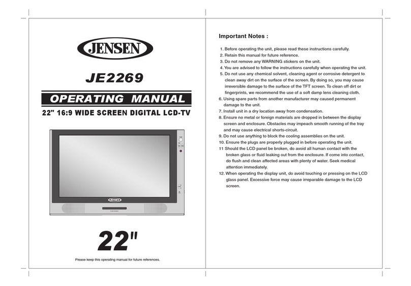 Jensen JE2269 Manual de usuario