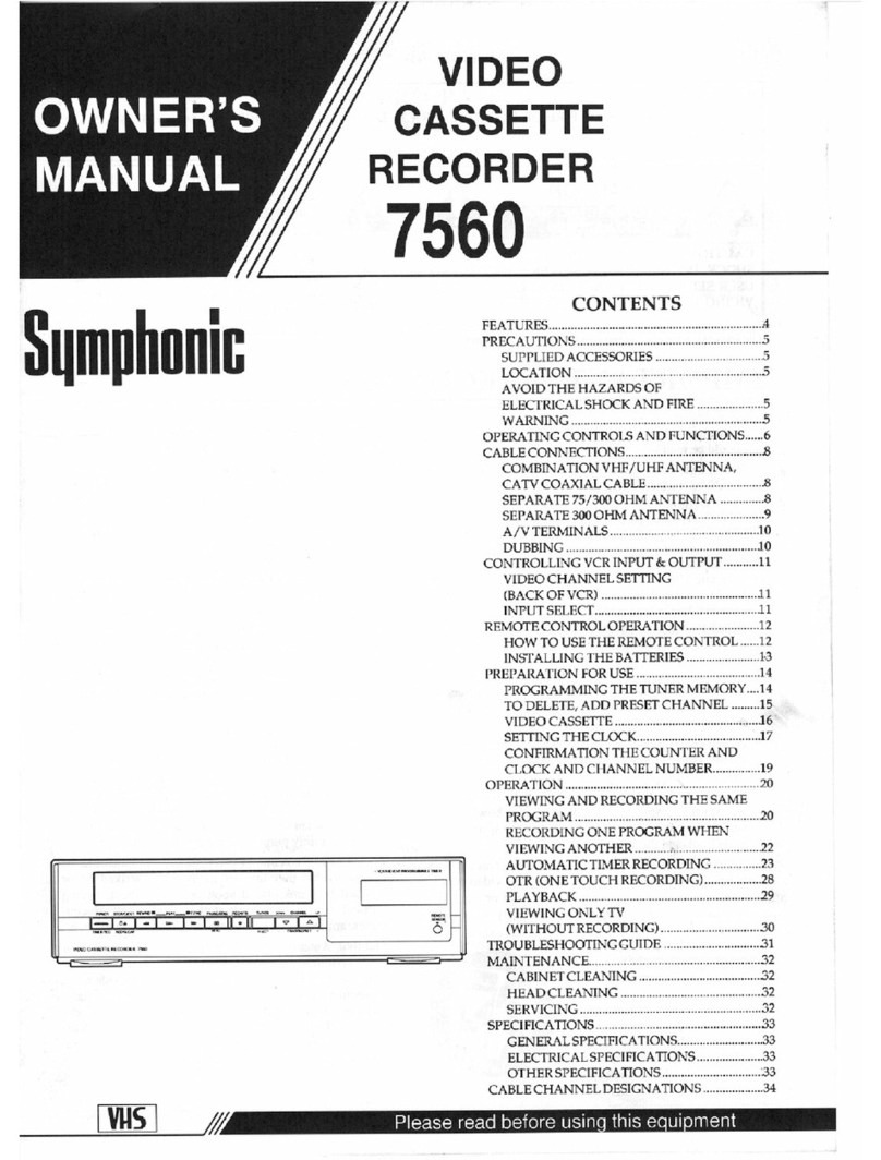 Symphonic 7560 Manual de usuario
